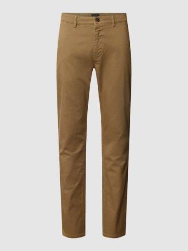 BOSS Orange Slim Fit Chino mit französischen Eingrifftaschen in Beige,...