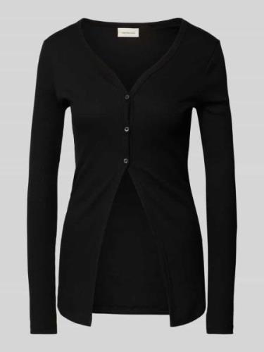 Calvin Klein Jeans Cardigan in Ripp-Optik in Black, Größe M