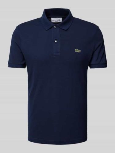 Lacoste Slim Fit Poloshirt mit Label-Patch Modell 'PIQUE' in Marine, G...