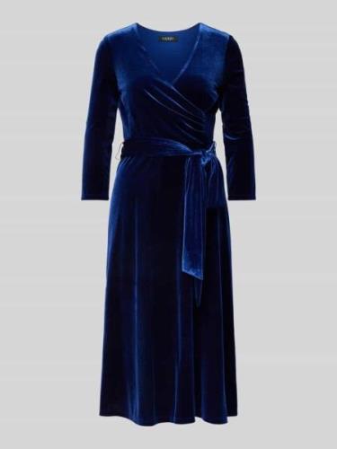 Lauren Ralph Lauren Knielanges Kleid mit 3/4-Arm Modell 'CARLYNA' in B...