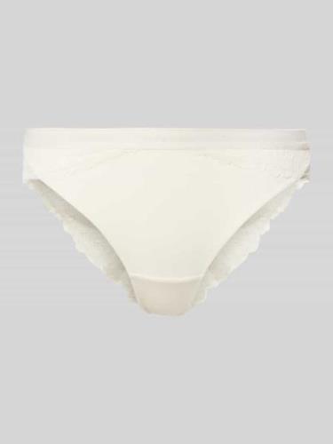 Calvin Klein Underwear String mit elastischem Logo-Bund in Offwhite, G...