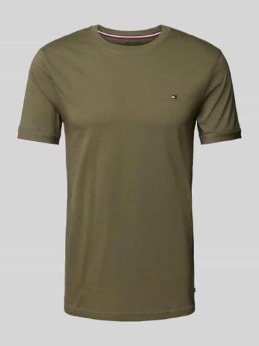 Tommy Hilfiger Slim Fit T-Shirt mit Rundhalsausschnitt in Oliv, Größe ...