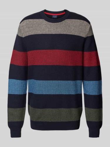 Christian Berg Men Strickpullover mit Rundhalsausschnitt in Marine, Gr...