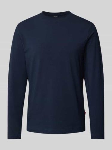 JOOP! Jeans Longsleeve mit geripptem Rundhalsausschnitt in Marine, Grö...