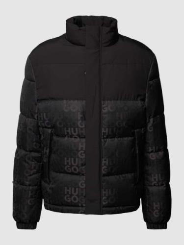 HUGO Steppjacke mit Logo-Muster Modell 'BALTO' in Black, Größe XL