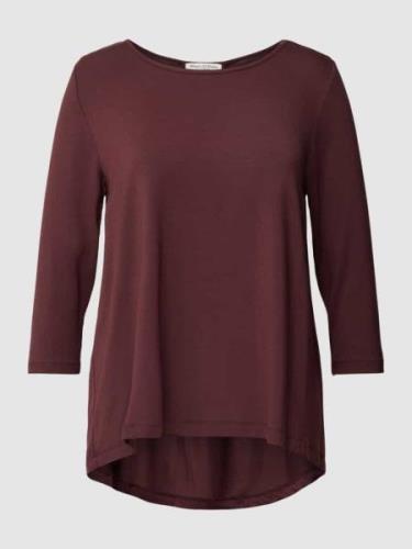 MARC O POLO Longsleeve mit 3/4-Arm Modell 'MIX N MATCH' in Bordeaux, G...