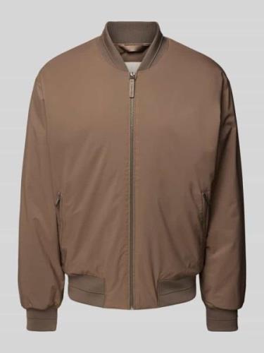 CK Calvin Klein Bomberjacke mit Reißverschluss Modell 'HERO' in Beige,...