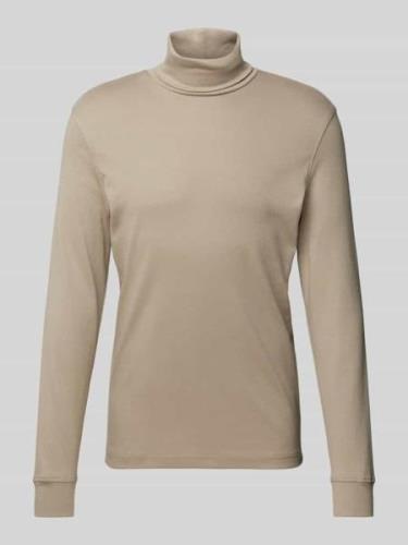 JAKE*S STUDIO MEN Longsleeve aus Viskose mit Rollkragen in Khaki, Größ...