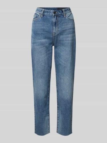 ARMANI EXCHANGE Cropped Boyfriend Jeans im 5-Pocket-Design in Hellblau...