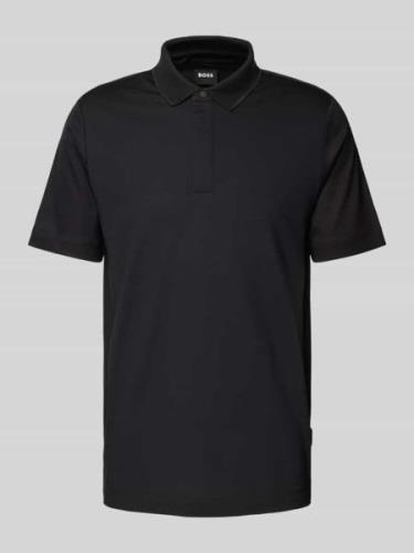 BOSS Poloshirt mit Label-Detail in Black, Größe L