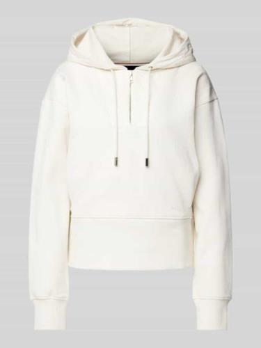 BOSS Hoodie mit überschnittenen Schultern Modell 'Emrey' in Offwhite, ...