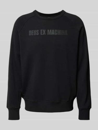 DEUS EX MACHINA Sweatshirt mit Label-Print Modell 'Cordura' in Anthraz...