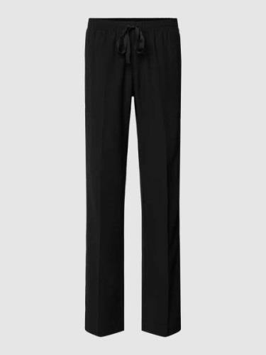 Zadig & Voltaire Stoffhose mit Galonstreifen Modell 'POMY' in Black, G...