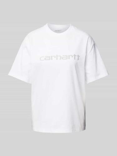 Carhartt Work In Progress T-Shirt mit Strasssteinbesatz Modell 'Rivet'...