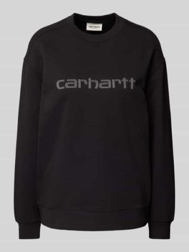 Carhartt Work In Progress Oversized Sweatshirt mit Strasssteinbesatz M...