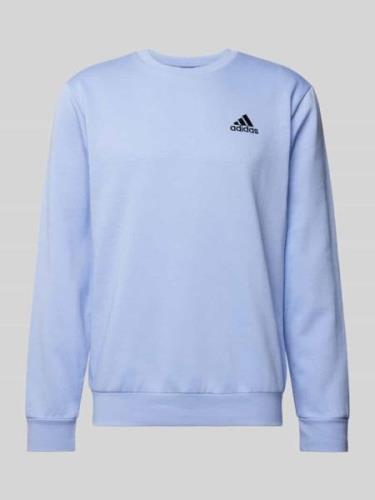 ADIDAS SPORTSWEAR Sweatshirt mit gerippten Abschlüssen in Hellblau, Gr...