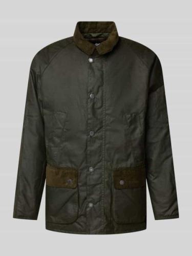 Barbour Jacke mit Label-Stitching Modell 'Cordale Wax' in Oliv, Größe ...