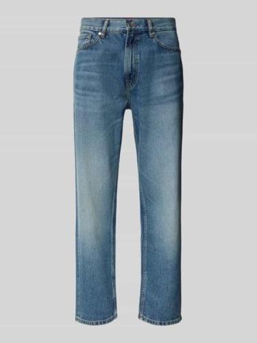 HUGO Relaxed Tapered Fit Jeans im 5-Pocket-Design Modell '838' in Hell...