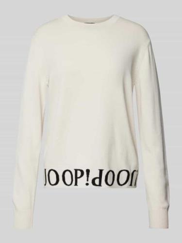 JOOP! Longsleeve mit Rundhalsausschnitt in Offwhite, Größe 34