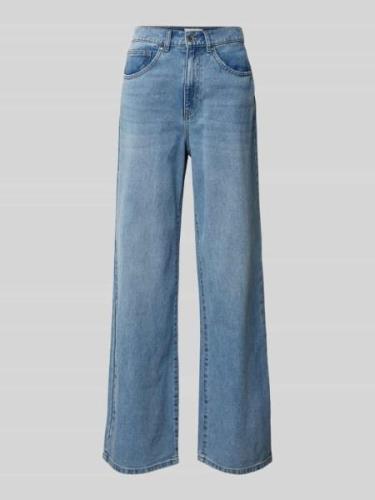 Only Wide Leg Jeans aus reiner Baumwolle mit Kontrastnähten Modell 'HO...