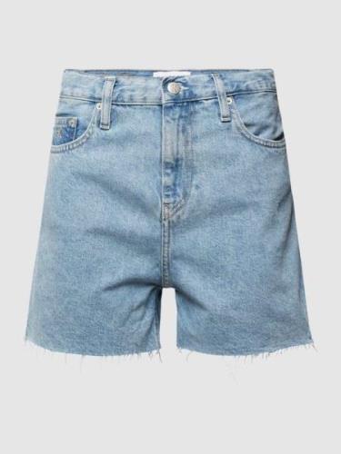 Calvin Klein Jeans Mom Fit Jeansshorts mit Label-Stitching in Hellblau...