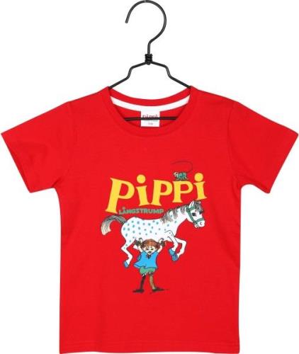 Pippi Langstrumpf T-Shirt, Rot, 140-146