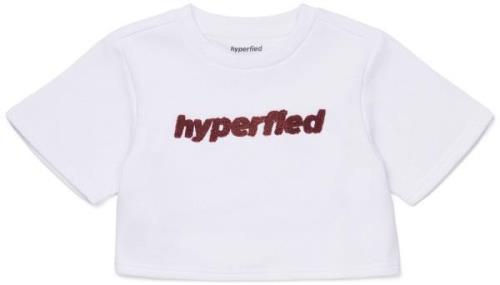 Hyperfied Short Sleeve Logo Sweatshirt, Snow White 146-152