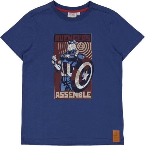 Wheat Avengers Assemble T-Shirt, Cool Blue, 98