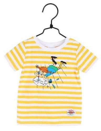 Pippi Langstrumpf Schrift T-Shirt, Gelb, 62-68
