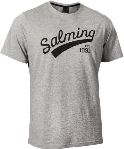 Salming Logo Tee JR T-Shirt, Grey 128