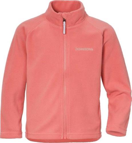 Didriksons Monte Fleecejacke, Peach Rose, 140