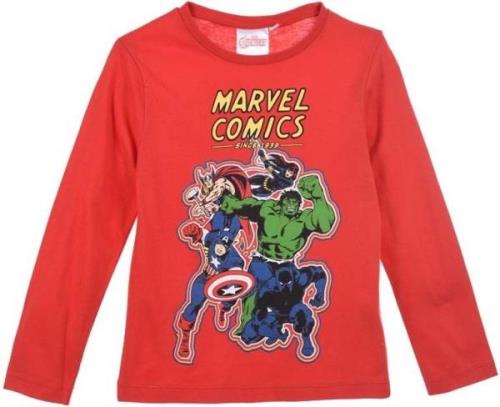 Marvels Avengers Classic Langärmliges T-Shirt, Red, 10 Jahre