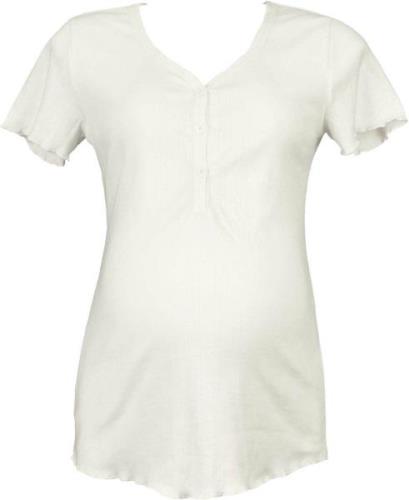 Cache Coeur Trousseau Umstands- Und Still-T-Shirt, Natural White, L