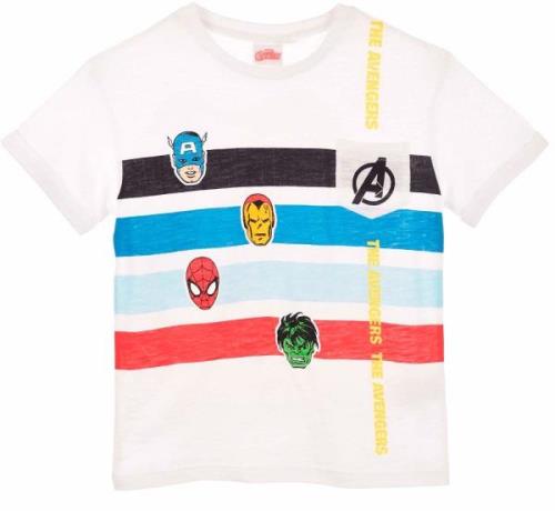 Marvel Avengers Classic T-Shirt, White, 4 Jahre