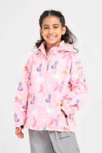 Nordbjørn Vinga Outdoorjacke, Puppy Love Candy Pink, 116