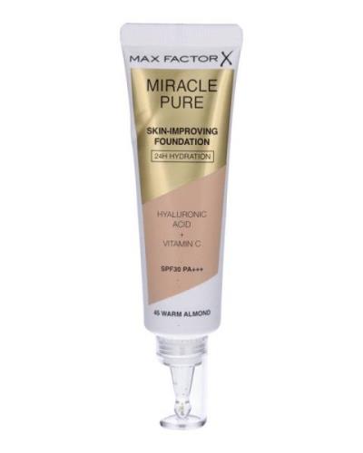 Max Factor Miracle Pure Skin-Improving Foundation - 45 Warm Almond 30 ...