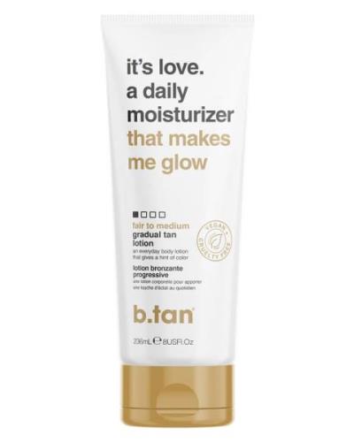 b.tan It's Love. A Daily Moisturizer That Makes Me Glow Gradual Tan Lo...