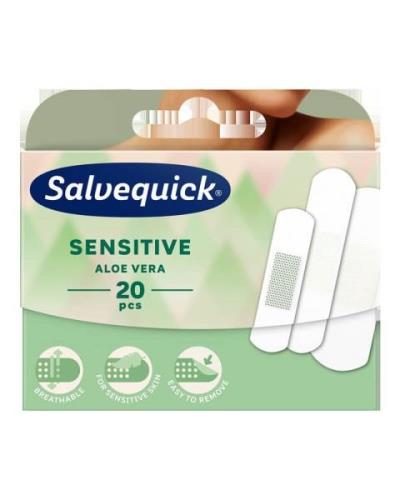 Salvequick Sensitive Aloe Vera Band Aid   20 stk.