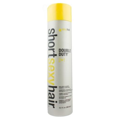 Short Sexy Hair Double Duty 2-i-1 Shampoo og Conditioner (U) 300 ml