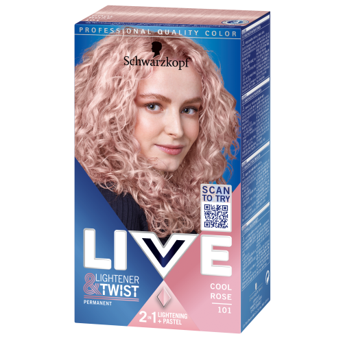 Schwarzkopf LIVE Lightener + Twist  101 Cool Rosé