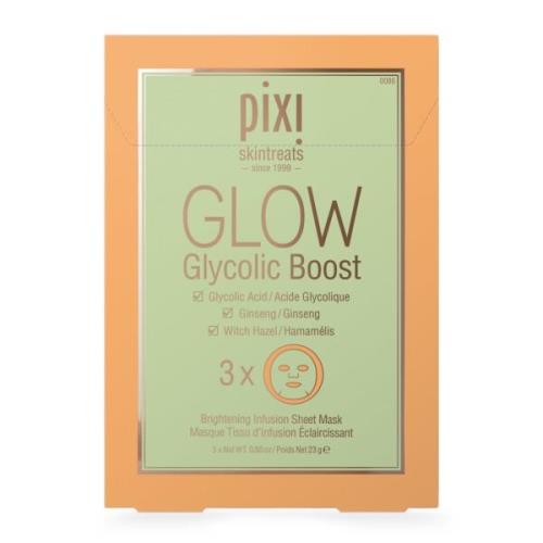 PIXI Glow Tonic Family Glow Glycolic Boost Sheet Masks