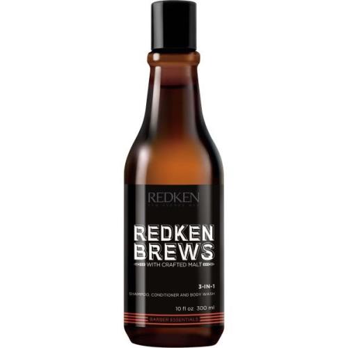 Redken Redken Brews 3 In 1 Shampoo, Conditioner And Body Wash 300