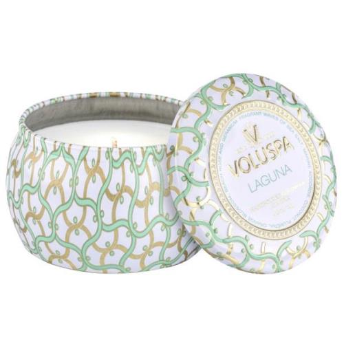 Voluspa Laguna Maison Blanc Decorative Tin Candle 25h