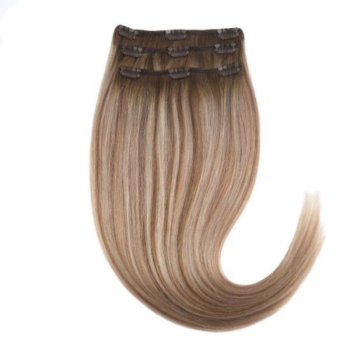 Rapunzel of Sweden Clip-on set 3 pieces 30 cm Brown Ash Blonde Ba