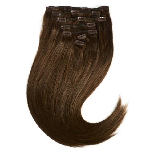 Rapunzel of Sweden Clip-on set 7 pieces 40 cm 2.0 Dark Brown