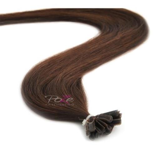 Poze Hairextensions Keratin Premium Extensions 60 cm 4B Chocolate