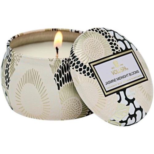 Voluspa Jasmine Midnight Blooms Japonica Mini Tin Candle 25h 113