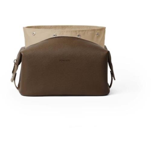 Bon Voy Weekend Toiletry Bag Medium Brown & Beige