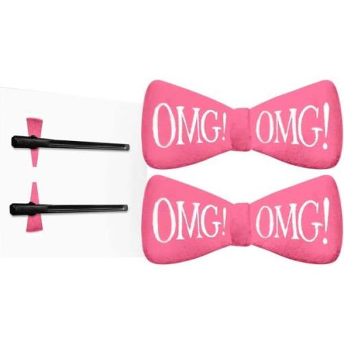 OMG! Double Dare Hair Up Bow Pin Hot Pink