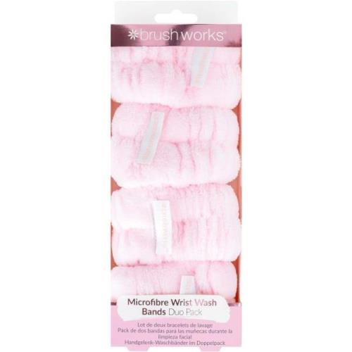 Brushworks Microfibre Wrist Wash Bands 2 pairs